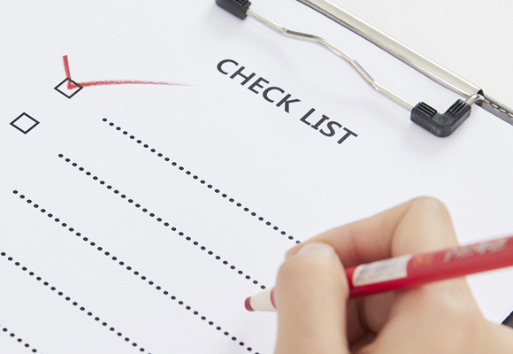 체크리스트 작성